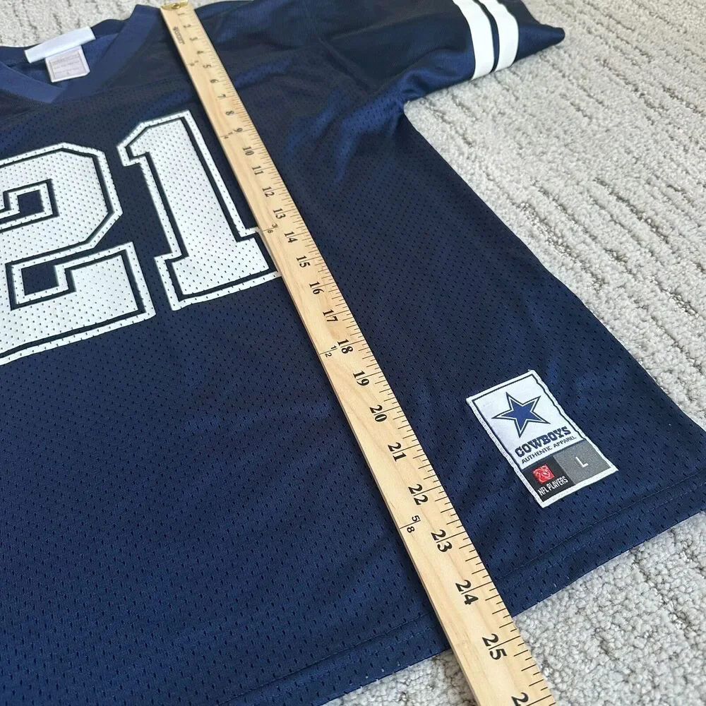 Dallas Cowboys Authentic Ezekiel Elliott #21‎ Size Youth Large Game Jersey Blue